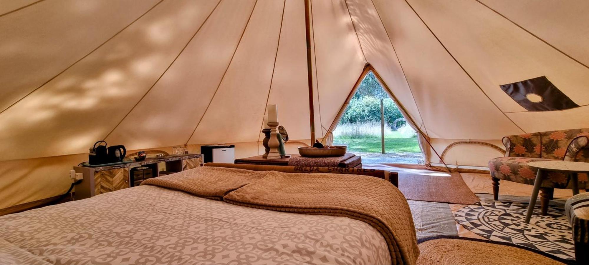 La Fortinerie Glamping Bell Tent Mouliherne Esterno foto