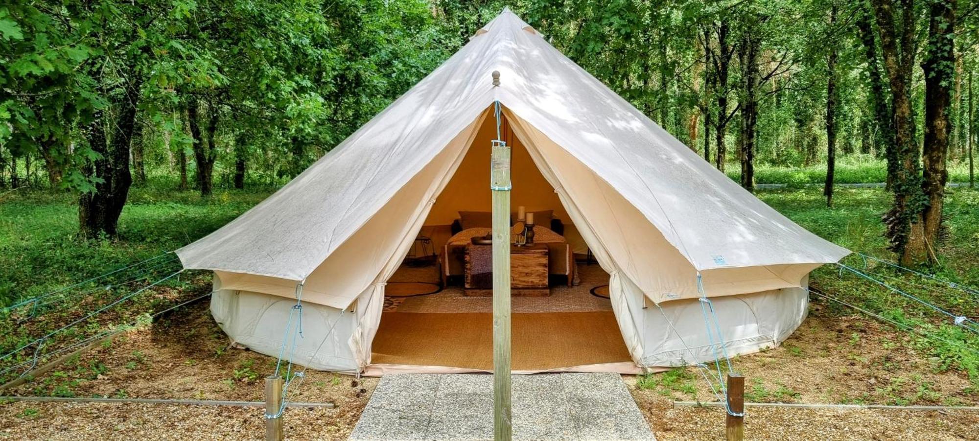 La Fortinerie Glamping Bell Tent Mouliherne Esterno foto