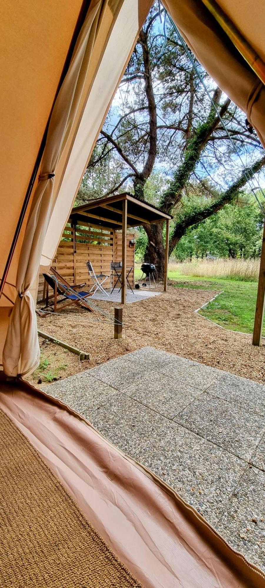 La Fortinerie Glamping Bell Tent Mouliherne Esterno foto
