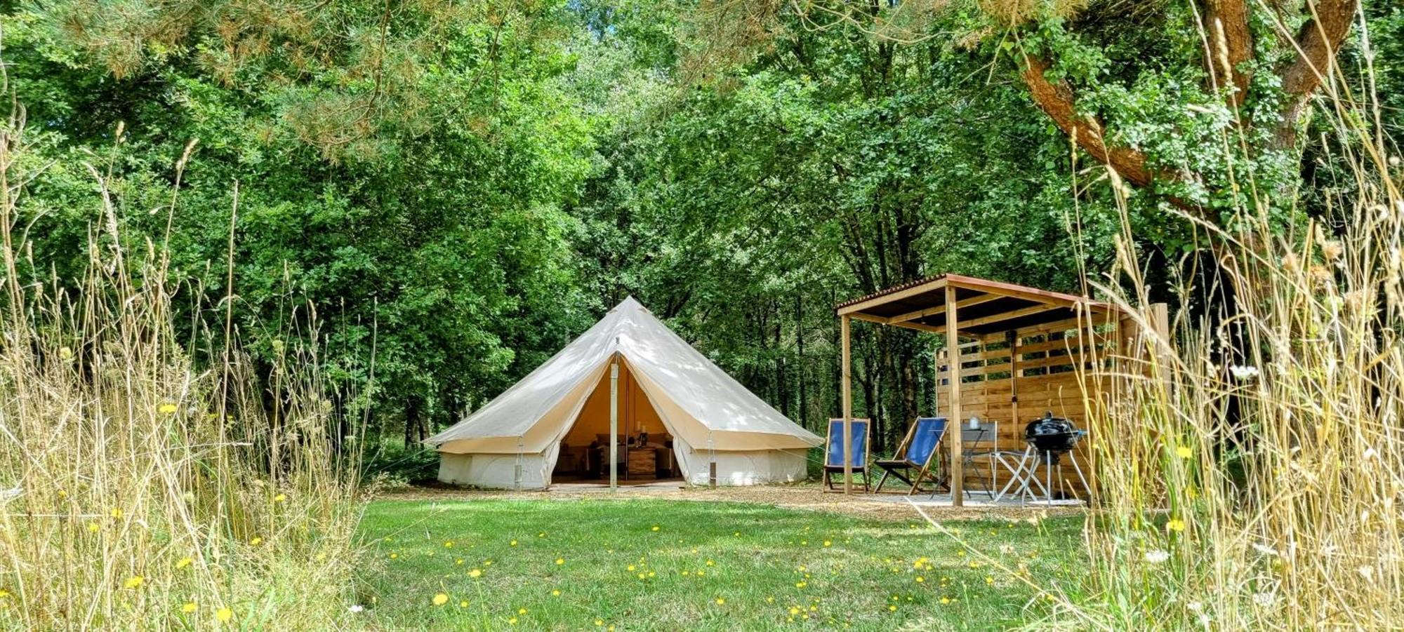 La Fortinerie Glamping Bell Tent Mouliherne Esterno foto
