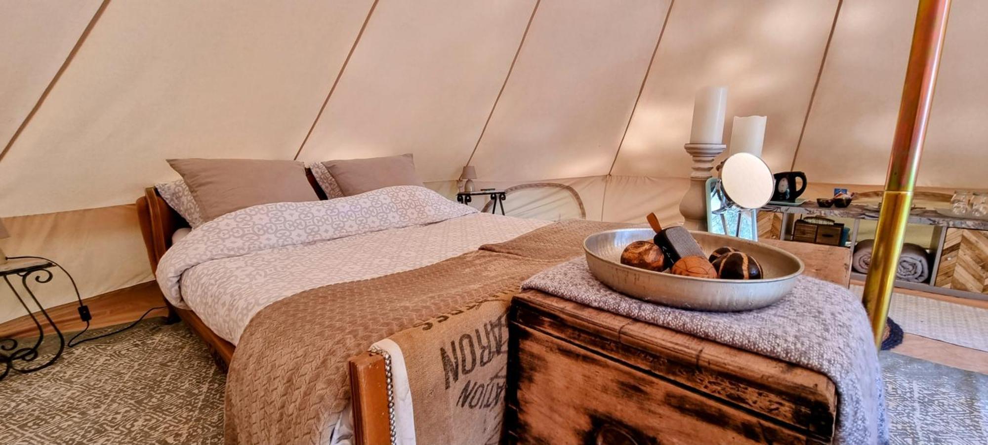 La Fortinerie Glamping Bell Tent Mouliherne Esterno foto